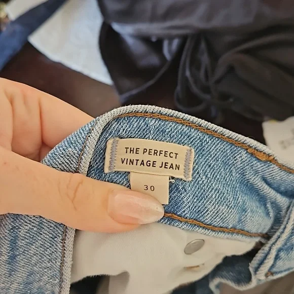 Madewell The Perfect Vintage Ripped High Waist Jeans - Size 30 - Picture 5 of 5